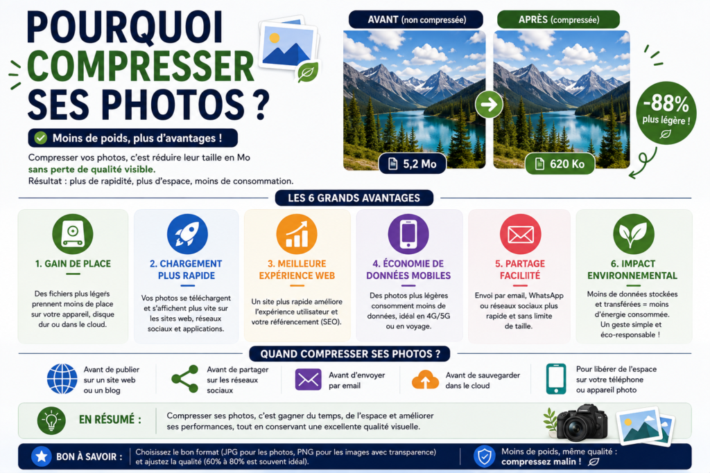 Pourquoi compresser ses photos ?
